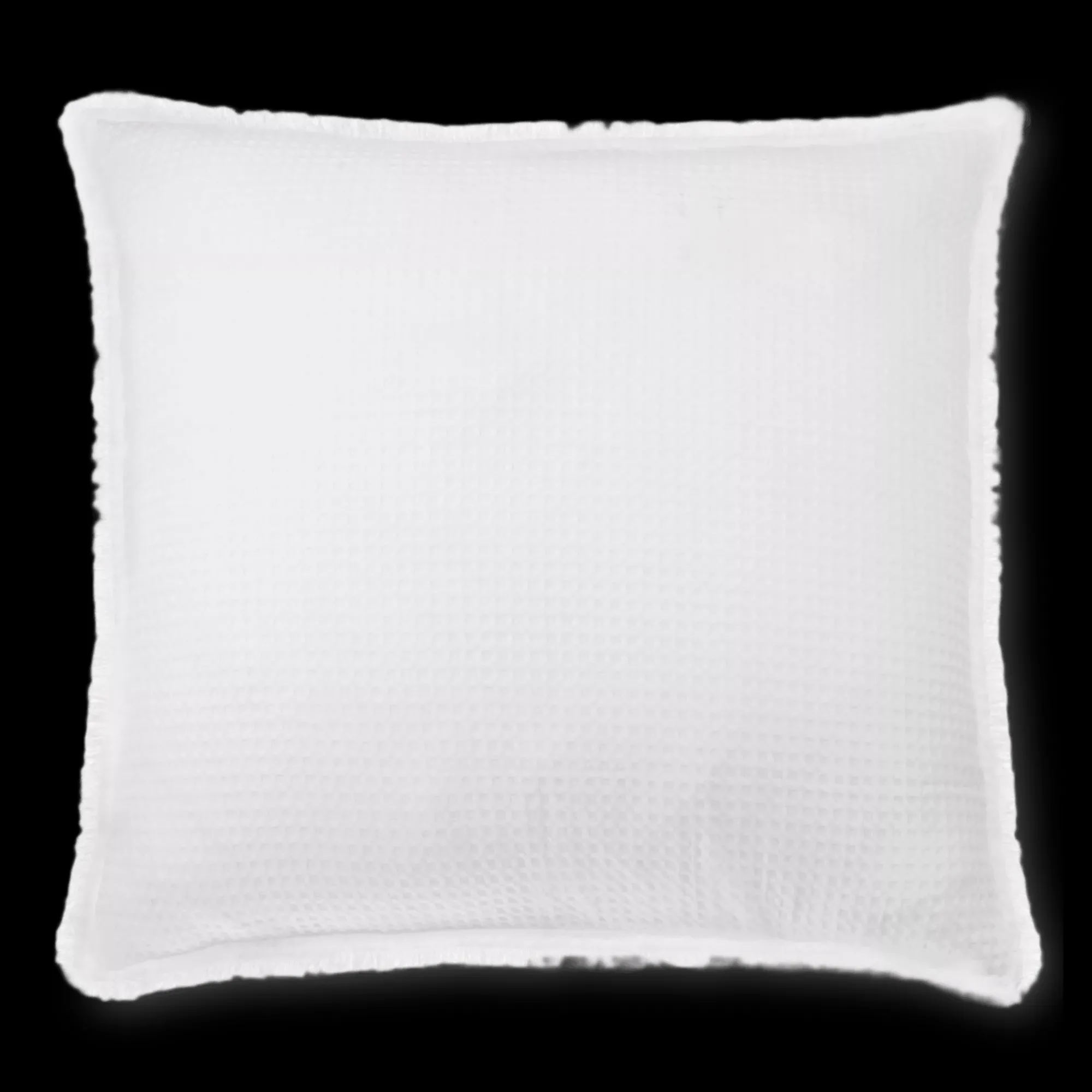 Clearance Bouclair White Kristia Decorative Waffle Pillow