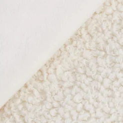 Online Bouclair White Kyra Plush Throw