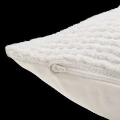 Best Bouclair White Lindy Lumbar Decorative Pillow