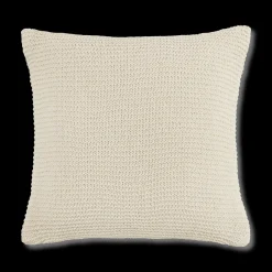 Online Bouclair White Lonny Knit Throw Pillow