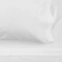 Online Bouclair White 4-Piece Bamboo Sheet Set