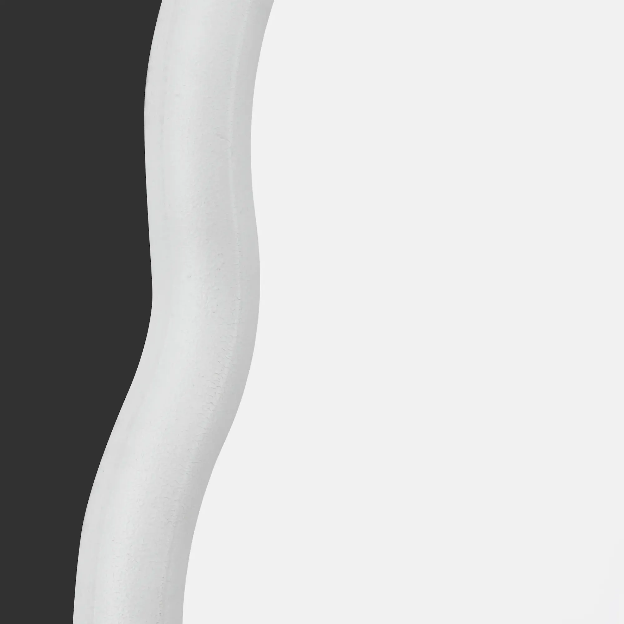 New Bouclair White Scalloped Mirror