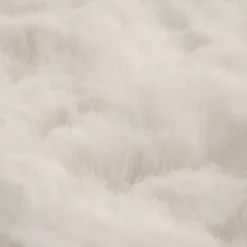 Clearance Bouclair White Sheep Faux Fur Throw