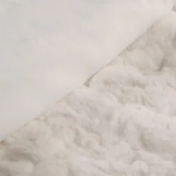 Clearance Bouclair White Sheep Faux Fur Throw