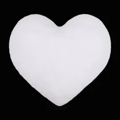 New Bouclair White Wila Heart-Shaped Decorative Pillow