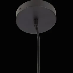 New Bouclair Wood & Rattan Ceiling Lamp