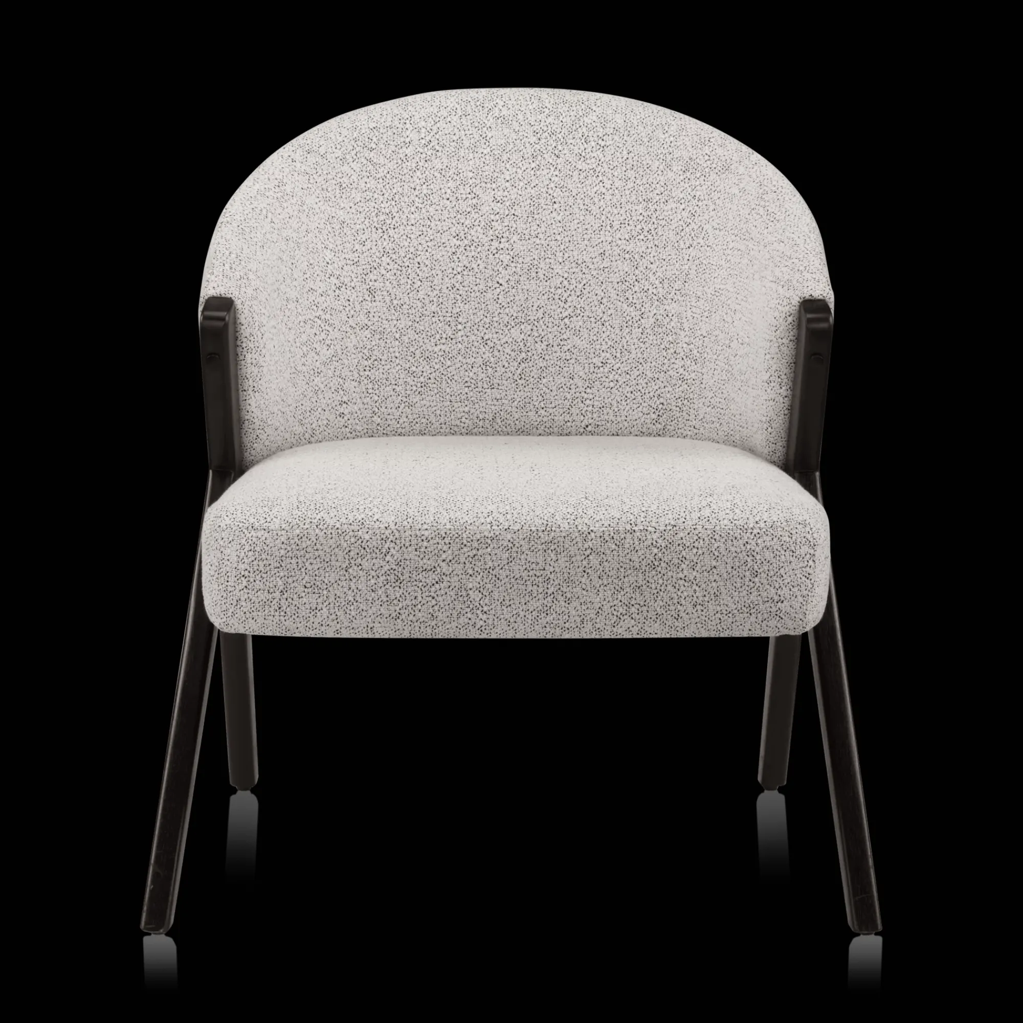 Bouclair Wood and Fabric Accent Chair