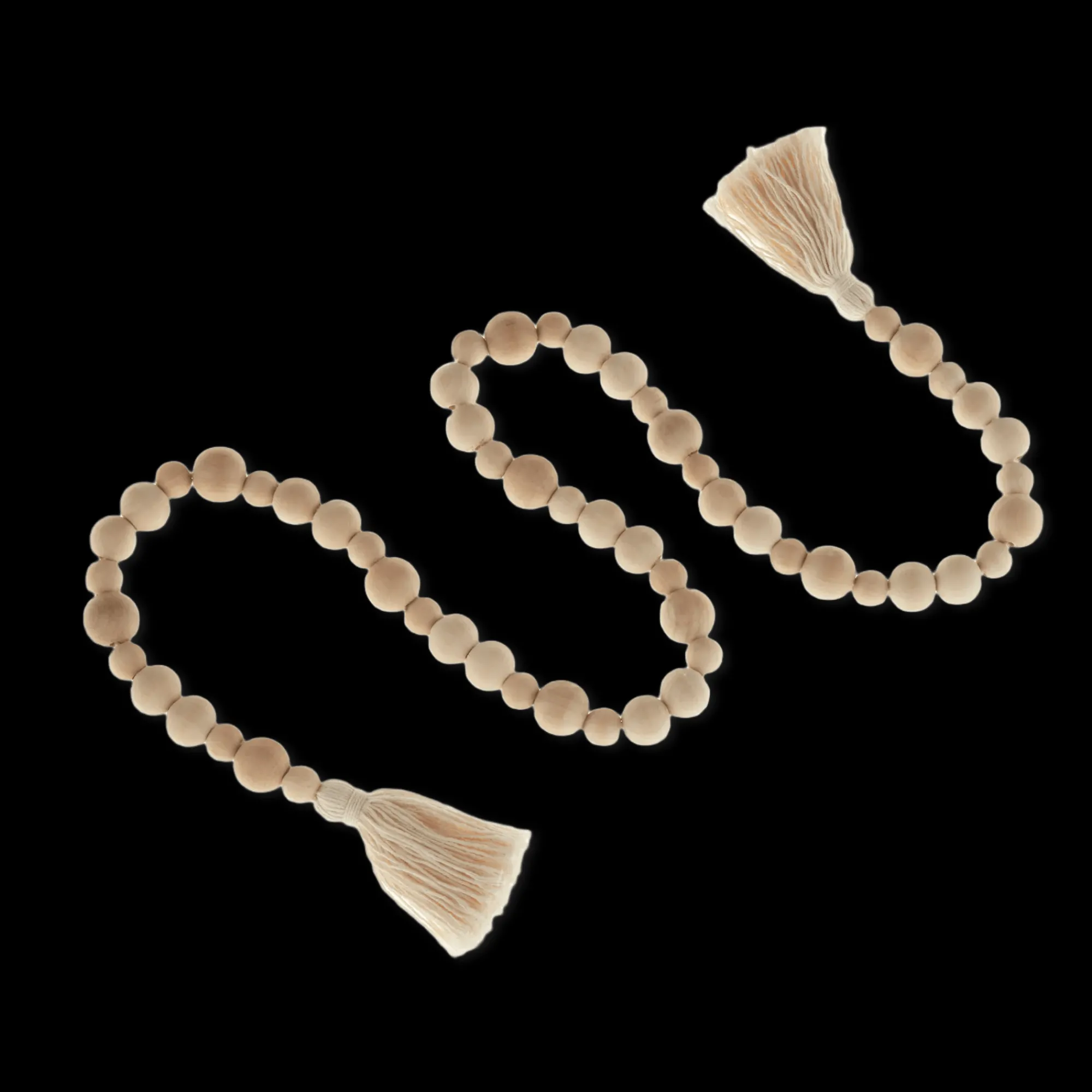 Bouclair Wood Bead Garland