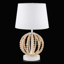 Clearance Bouclair Wooden Bead Base Table Lamp