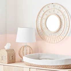 Clearance Bouclair Wooden Bead Base Table Lamp