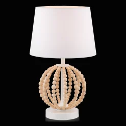 Clearance Bouclair Wooden Bead Base Table Lamp