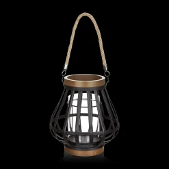 Bouclair Wood-Like & Metal Lantern